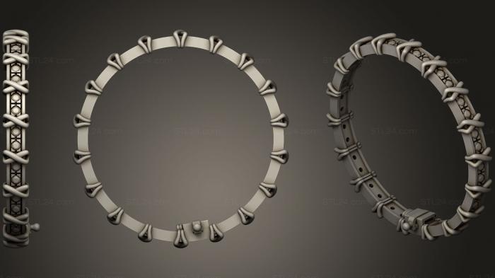 Ювелирные перстни и кольца (Браслет, JVLRP_0312) 3D модель для ЧПУ станка
